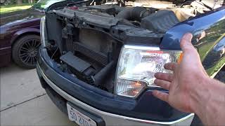 LASFit LED Headlight Bulb Install 0914 F150 [upl. by Swanhildas]