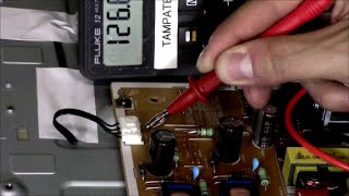 LED LCD TV REPAIR sound but no picture black screen dark picture pt1 [upl. by Yasmar]