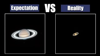 Planets through a telescope Expectation and Reality [upl. by Yung]