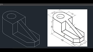 Autocad Isometric drawing 04 [upl. by Alracal]