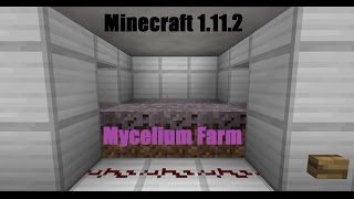 Minecraft 1112 Mycelium Farm Tutorial [upl. by Suillenroc898]