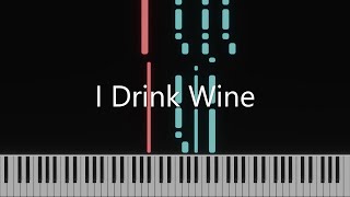 I Drink Wine  Adele Piano Tutorial [upl. by Sup801]