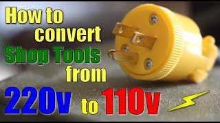 Shop Work How to convert 220v to 110v [upl. by Oidale]