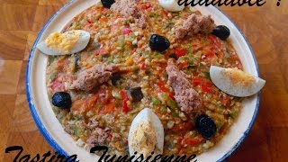 Cuisine Tunisienne  La Tastira salade [upl. by Richella]