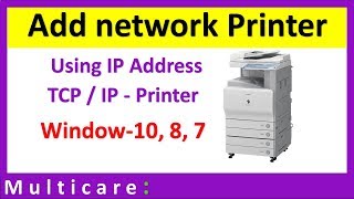 How to install network printer in windows 10 [upl. by Rambow936]