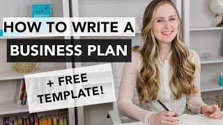 How to Write a Business Plan  Entrepreneurship 101 [upl. by Luanni]