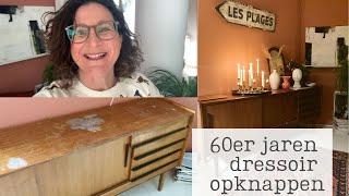 60er jaren dressoir opknappen  Kringloop upcycle  vintage dressoir [upl. by Nitsir662]