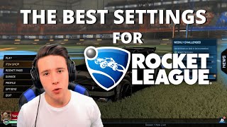 BEST SETTINGS FOR ROCKET LEAGUE  CONSOLE AND PC [upl. by Noroj]