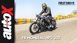 FB Mondial HPS 300  First Ride  Review  autoX [upl. by Piegari881]