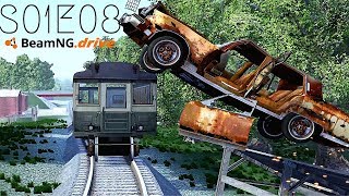 Beamng Drive Movie Massive Pile Up Sound Effects PART 7  S01E07 [upl. by Stoecker238]