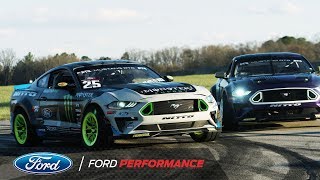 The 2018 Ford Mustang RTR team Formula Drift Reveal  Ford Performance [upl. by Ecnarf672]