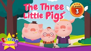 The Three Little Pigs  Fairy tale  English Stories Reading Books [upl. by Aniluj]