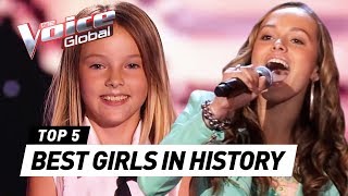 The BEST FEMALE Blind Auditions in The Voice Kids history [upl. by Carthy]