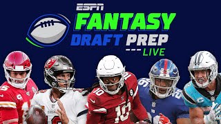 The 2021 ESPN Fantasy Football Draft  Fantasy Draft Prep Live [upl. by Treboh]