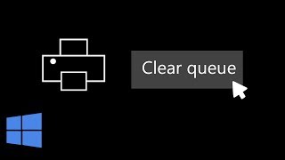 How to Easily Clear the Printer Queue Windows 10 [upl. by Cilurzo]