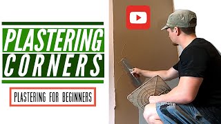 How To Plaster Corners  Corner Bead Plastering For Beginners [upl. by Nolek]