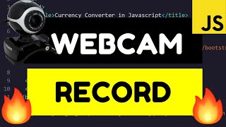 How to Record Video and Audio From Camera Using MediaRecorder WebRTC API in Javascript Full Project [upl. by Nahsor]