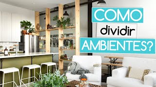 12 FORMAS CRIATIVAS PARA DIVIDIR AMBIENTES  Biombos e Divisórias [upl. by Bearnard]