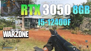 RTX 3050 8GB  Warzone  1080p Custom Settings ft i512400F [upl. by Christenson]