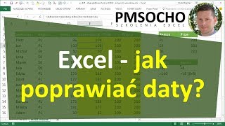 Excel  Jak poprawić naprawić daty odc798 [upl. by Hermine]