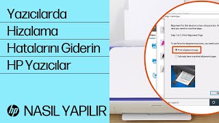 Yazıcılarda Hizalama Hatalarını Giderin  HP Yazıcılar  HP [upl. by Illehs47]