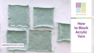 How to Block Acrylic Yarn [upl. by Coletta]