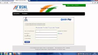 How to Pay BSNL Bill Online directly through the BSNL Portal  Broadband and Landline [upl. by Gussy]