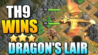 TH9 DRAGONS LAIR STRATEGY quotClash of Clansquot  Best Dragons Lair Attack Strategy  CoC Update [upl. by Aifas]