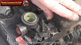 Petrol Lawnmower How To Replace Governor Springs Help [upl. by Odravde]