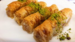 Hazır Yufkadan Burma Baklava TarifiCEVIZLI TAHİNLİ Oklava Baklavası TarifiSerbetli Tatlı Tarifleri [upl. by Rossi]