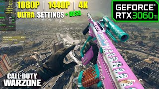 RTX 3060 Ti  COD Warzone  1080p 1440p 4K DLSS  ULTRA settings [upl. by Eeclehc456]