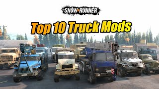 Snowrunner Top 10 best truck mods [upl. by Ambert]