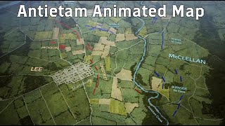 Antietam Animated Battle Map [upl. by Linehan140]