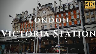 London Victoria Station Walk Through England 4K [upl. by Tjaden901]