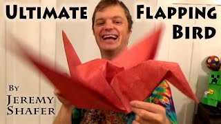 Ultimate Flapping Bird  Giant Origami [upl. by Neerom]