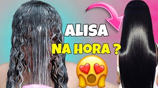 ALISAMENTO JAPONÊS CASEIRO EM CABELO CACHEADO PROGRESSIVA CASEIRA [upl. by Reilly]