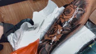 ROSE TATTOO  HALF SLEEVE [upl. by Odlanir]