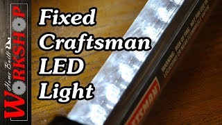 Fixed LED Worklight Battery Replacement [upl. by Nwhas]