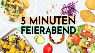 5 MINUTEN GERICHTE  Kalorienarme Rezepte für den Feierabend [upl. by Shing]