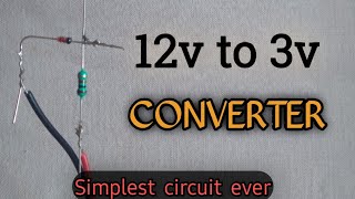 12v to 3v dc converter DIY only in Rs3 [upl. by Enilasor289]