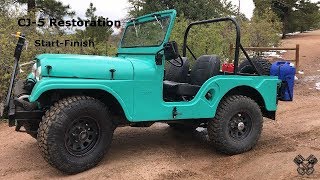 1965 Jeep CJ5 Restoration Full Video [upl. by Notliw163]