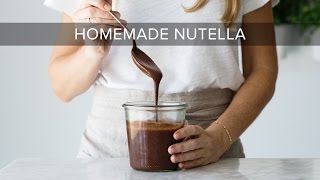 HOW TO MAKE NUTELLA  healthy nutella recipe [upl. by Corbin]