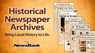 Local Historical Newspaper Archives  Overview for Public Libraries [upl. by Gytle]