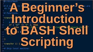 A Beginners Introduction to BASH Shell Scripting [upl. by Drarej]