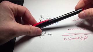 Uniball AIR review rollerball pen vs 207 and 307 [upl. by Riccardo]