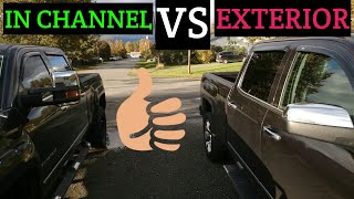 In Channel VS Exterior AVS Window Visors [upl. by Aihset324]