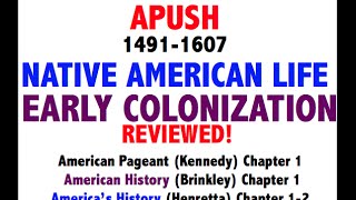 American Pageant Chapter 1 APUSH Review Period 1 [upl. by Gile231]