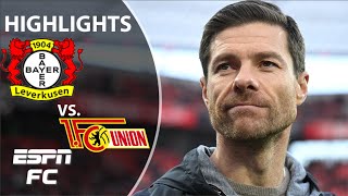 Bayer Leverkusen vs Union Berlin  Bundesliga Highlights  ESPN FC [upl. by Sou123]