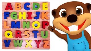 Kids Learn Colors amp ABCs with Alphabet Puzzle Toy  Teach ABC Song amp Colors Rhymes for Children [upl. by Kaela]