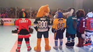 2016 NHL AllStar Weekend Mascot Showdown  The Dance Off [upl. by Carlson]